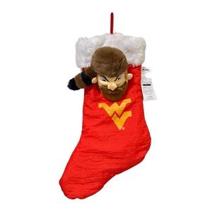 Vintage NWT Stuffins West Virginia Mountaineers Christmas Stocking